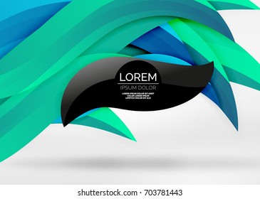 Vector colorful wave lines in white and grey 3d space. Abstract background for your message, vector illustration - business or technology presentation wallpaper