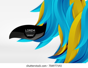 Líneas de onda coloridas vectoras en espacios 3d blancos y grises. Resumen de fondo para su mensaje, ilustración vectorial - fondo de pantalla para presentación de negocios o tecnología