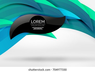 Vector colorful wave lines in white and grey 3d space. Abstract background for your message, vector illustration - business or technology presentation wallpaper