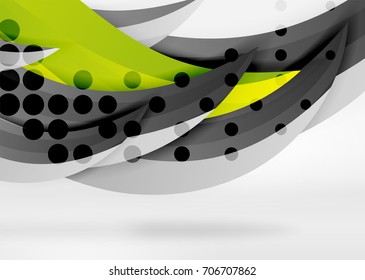 Vector colorful wave lines in white and grey 3d space. Abstract background for your message, vector illustration - business or technology presentation wallpaper