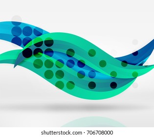 Vector colorful wave lines in white and grey 3d space. Abstract background for your message, vector illustration - business or technology presentation wallpaper