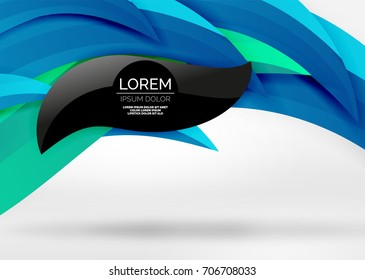 Vector colorful wave lines in white and grey 3d space. Abstract background for your message, vector illustration - business or technology presentation wallpaper