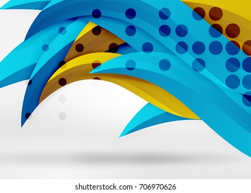 Líneas de onda coloridas vectoras en espacios 3d blancos y grises. Resumen de fondo para su mensaje, ilustración vectorial - fondo de pantalla para presentación de negocios o tecnología