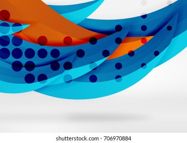Vektorfarbige Wellenlinien in weißem und grauem 3D-Raum. Abstrakter Hintergrund für Ihre Nachricht, Vektorgrafik - Unternehmens- oder Technologiepräsentation - Bildschirmhintergrund