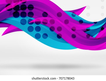 Vector colorful wave lines in white and grey 3d space. Abstract background for your message, vector illustration - business or technology presentation wallpaper