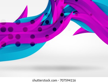 Líneas de onda coloridas vectoras en espacios 3d blancos y grises. Resumen de fondo para su mensaje, ilustración vectorial - fondo de pantalla para presentación de negocios o tecnología