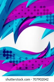 Líneas de onda coloridas vectoras en espacios 3d blancos y grises. Resumen de fondo para su mensaje, ilustración vectorial - fondo de pantalla para presentación de negocios o tecnología