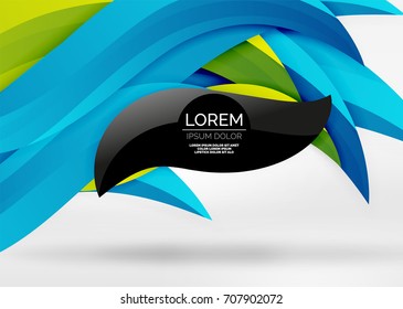 Vector colorful wave lines in white and grey 3d space. Abstract background for your message, vector illustration - business or technology presentation wallpaper