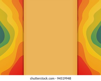 Vector - Colorful Waves Background with Copyspace