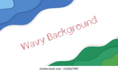 Vector of Colorful Wavy Background. Good for kid content.