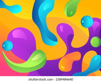 Vector colorful wavy wave abstract swoosh background. Wavy waves banner color line for web banner.  Colors shape texture background.