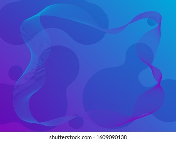 Vector colorful wavy wave abstract swoosh background. Wavy waves banner color line for web banner.  Colors shape texture background.