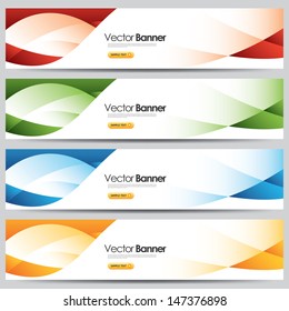 vector colorful website banners