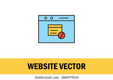 Vektorgrafik von bunten Website-Symbol. Einzeln auf weißem Hintergrund. 