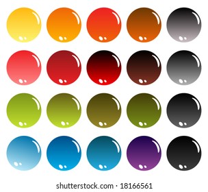 Vector Colorful Website Icons Set