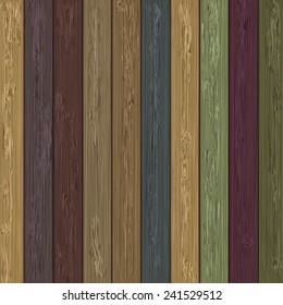 Vector colorful wooden background. Eps 10 illustration
