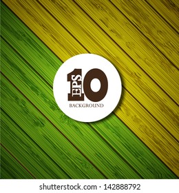 Vector colorful wooden background with place for your text. Eps 10