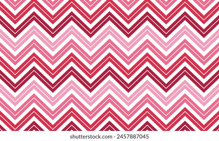 Vector Colorful Zigzag Lines Pattern Background