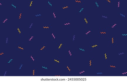 Vector Colorful Zigzag Pattern Background For Wallpaper, Wrapping Paper