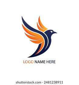 vector coloring bird logo art illustration design 