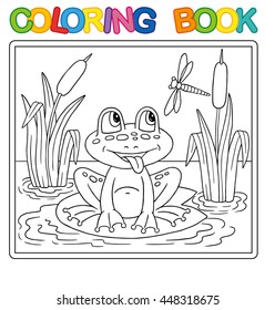 3,537 Coloring book frog Images, Stock Photos & Vectors | Shutterstock