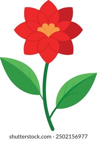 Vector coloring flower vector art design illustration with white background