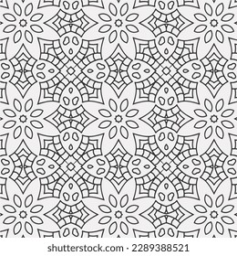 vector coloring geometric flower shapes and pattern background