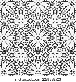 vector coloring geometric flower shapes and pattern background