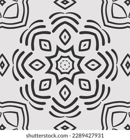 vector coloring geometric flower shapes 
and pattern background
