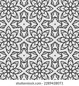 vector coloring geometric flower shapes 
and pattern background
