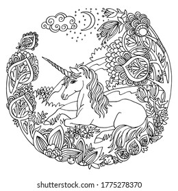 Unicorn Mandala High Res Stock Images Shutterstock