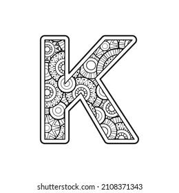 963 Letter k coloring page Images, Stock Photos & Vectors | Shutterstock
