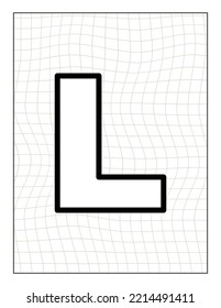 vector coloring page with alphabet text letter illustration