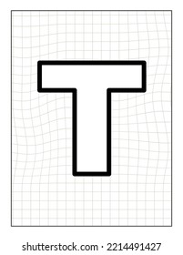 vector coloring page with alphabet text letter illustration