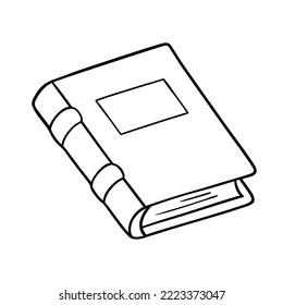 vector Coloring page with doodle  book
