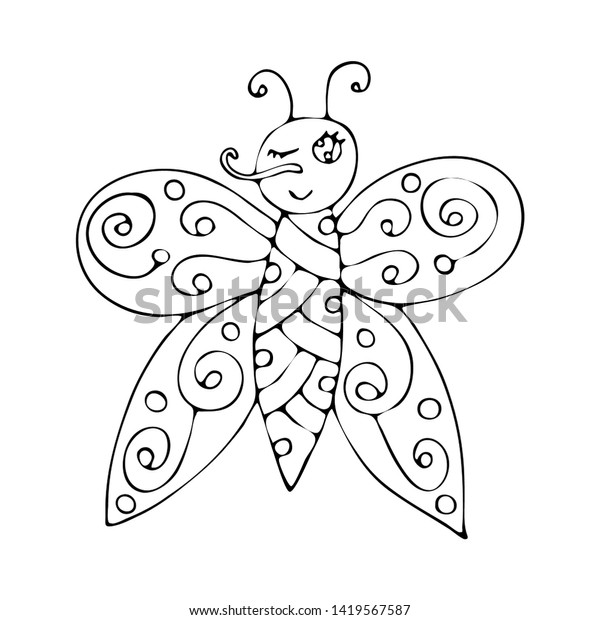 660 Coloring Pages Of Cartoon Butterflies Download Free Images