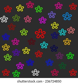 Vector colors flower background design