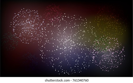 Vector colour firework background