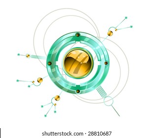 Vector. Coloured character