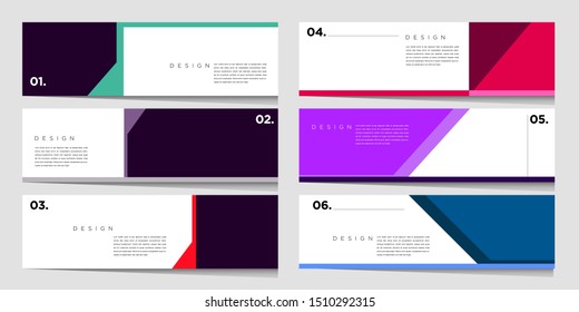 Vector colourful abstract geometric design banner web template. Modern design. Vector illustration