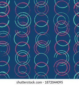 Vector colourful circles abstract seamless pattern background