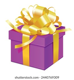 Cajas de regalo coloridas del vector con la cinta en el fondo blanco.