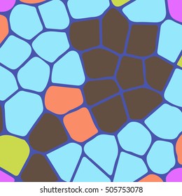 Vector colourful ornamental backdrop made of mosaic. New texture for design work