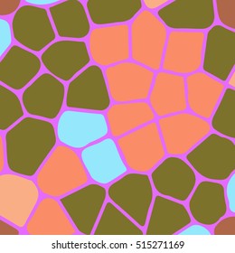 Vector colourful ornamental backdrop made of mosaic. New texture for design work