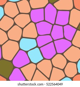 Vector colourful ornamental backdrop made of mosaic. New texture for design work