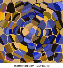 Vector colourful ornamental backdrop made of mosaic. New texture for design work