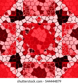 Vector colourful ornamental backdrop made of mosaic. New texture for design work