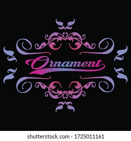 vector of colourful simple ornament