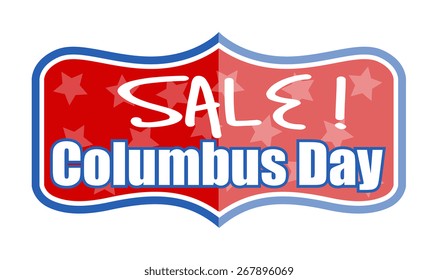 Vector Columbus Day Sale Banner