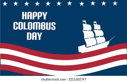Vector del día del columbus en usa 2022
